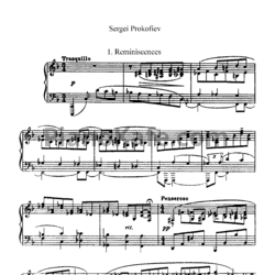 Ноты С. Прокофьев - 2 пьесы - предпросмотр