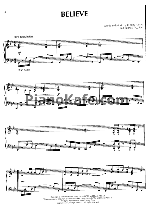 Ноты Elton John - Piano solo collection - PianoKafe.com