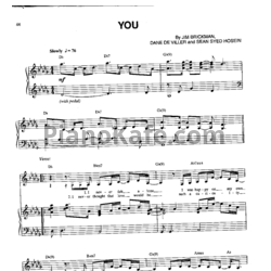 Ноты Jim Brickman - You - предпросмотр