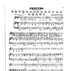 Ноты The Beach Boys - Friends - предпросмотр