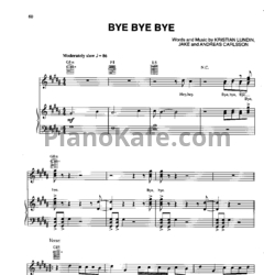 Ноты N Sync - Bye Bye Bye - предпросмотр