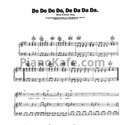 Ноты The Police - De do do do, de da da da