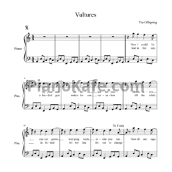 Ноты The Offspring - Vultures - предпросмотр