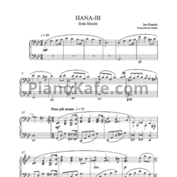 Ноты Joe Hisaishi - HANA-BI - предпросмотр