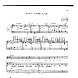 Ноты Сезар Франк - Panis angelicus - предпросмотр