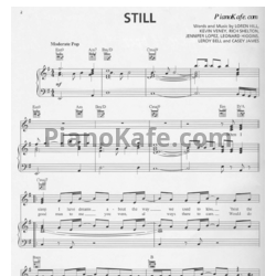 Ноты Jennifer Lopez - Still - предпросмотр