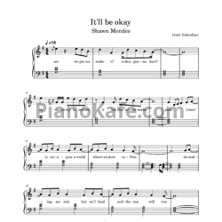 Ноты Shawn Mendes - It'll be okay - предпросмотр
