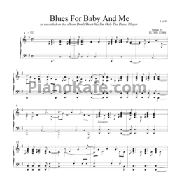 Ноты Elton John - Blues for baby and me - предпросмотр
