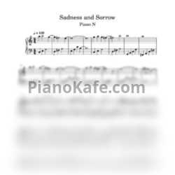Ноты Toshiro Masuda - Sadness and Sorrow (Piano N cover) - предпросмотр