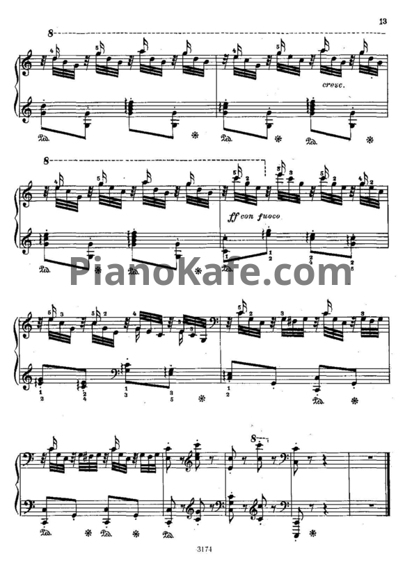 Ноты Г. Равина - Гармонический этюд (Соч. 50 №18) - PianoKafe.com