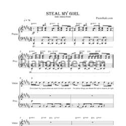 Ноты One Direction - Steal my girl - предпросмотр