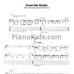 Ноты Rage Against the Machine - Guerrilla radio - предпросмотр
