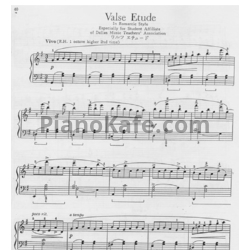 Ноты William Gillock - Valse etude - предпросмотр