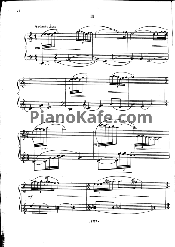 Ноты Р. Еникеев - Соната №1 (2 и 3 части) - PianoKafe.com
