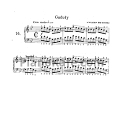 Ноты Ф. Рыбицкий - Gaduly (Балтуны) - предпросмотр