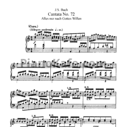 Ноты И. Бах - Кантата №72 "Alles nur nach gottes willen" (BWV 72) - предпросмотр