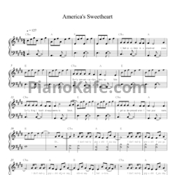 Ноты LilHuddy - America's sweetheart - предпросмотр