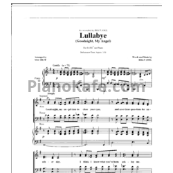Ноты Billy Joel - Lullabye (Goodnight, My Angel) - предпросмотр