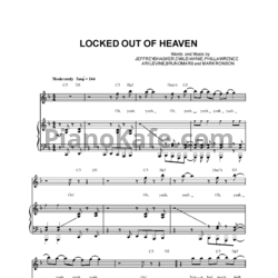Ноты Кирилл Скрипник - Locked out of heaven - предпросмотр