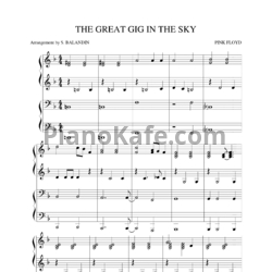 Ноты Pink Floyd - The great gig in the sky - предпросмотр