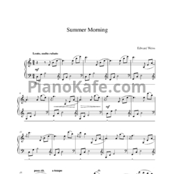 Ноты Edward Weiss - Summer morning - предпросмотр