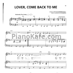 Ноты Billie Holiday - Lover, come back to me - предпросмотр