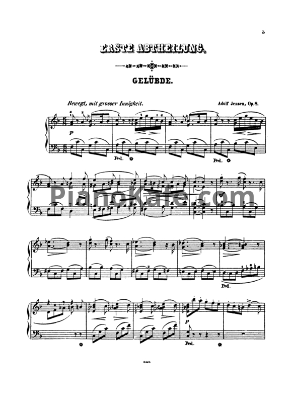 Ноты А. Йенсен - Романтические этюды (Op. 8) - PianoKafe.com