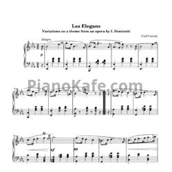 Ноты Карл Черни - Элегантности, Op. 333 - предпросмотр