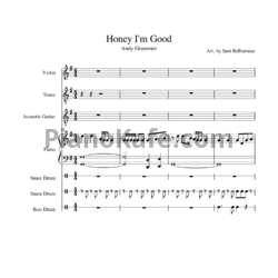 Ноты Andy Grammer - Honey, I'm good - предпросмотр