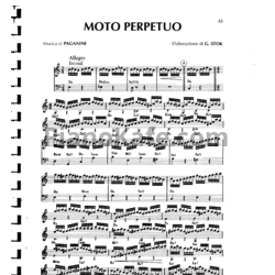 Ноты Никколо Паганини - Moto Perpetuo (G. Stok) - предпросмотр