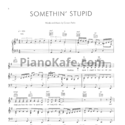 Ноты Robbie Williams & Nicole Kidman - Somethin' stupid - предпросмотр