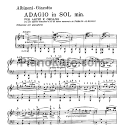 Ноты Tomaso Albinoni - Adagio (соль минор)