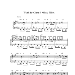 Ноты Ciara feat. Missy Elliott - Work - предпросмотр