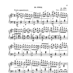 Ноты Н. Лёв - Этюд (Соч. 281, №4) - предпросмотр