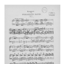 Ноты Ф. Давид - Концерт для скрипки №1 (Op. 10) - предпросмотр