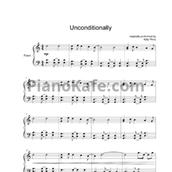 Ноты Katy Perry - Unconditionally (Piano cover) - предпросмотр