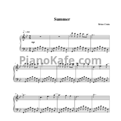 Ноты Brian Crain - Summer - предпросмотр