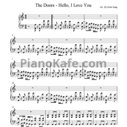 Ноты The Doors - Hello, I love you - предпросмотр