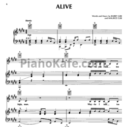 Ноты Bee Gees - Alive - предпросмотр