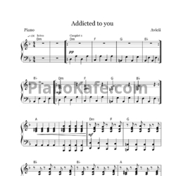 Ноты Avicii - Addicted to you - предпросмотр