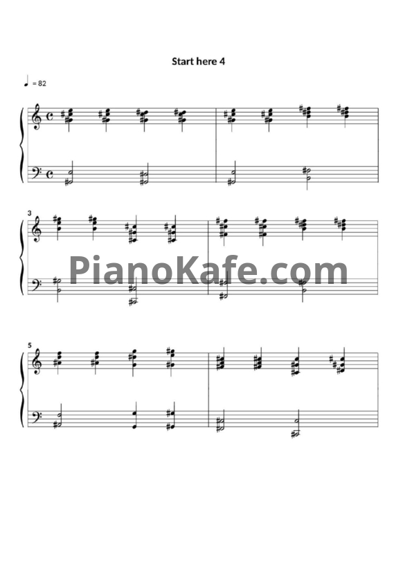 Ноты Dimitri Pritula - Ouverture (Adagio) - PianoKafe.com