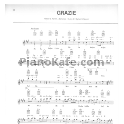 Ноты Gianna Nannini - Grazie - предпросмотр