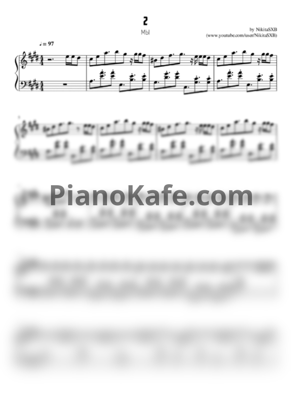 Ноты Мы - 2 - PianoKafe.com