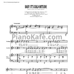 Ноты Ray Charles - Baby it's cold outside - предпросмотр