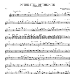 Ноты Boyz II Men - In the still of the nite (I'll remember) (Переложение для флейты) - предпросмотр