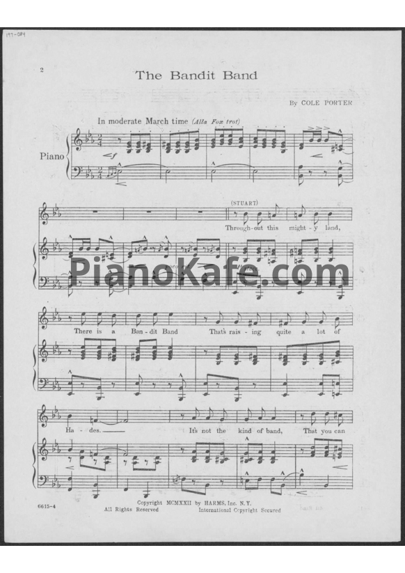 Ноты Cole Porter - The bandit band - PianoKafe.com