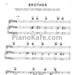 Ноты Amy Winehouse - Brother