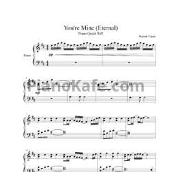 Ноты Mariah Carey - You're Mine (Eternal) - предпросмотр