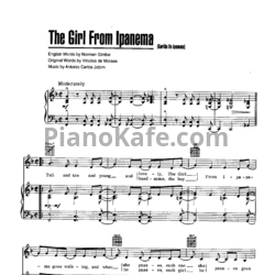 Ноты Antonio Carlos Jobim - The girl from Ipanema (PVG) - предпросмотр