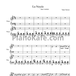 Ноты Yann Tiersen - La Noyée (для 2 фортепиано) - предпросмотр